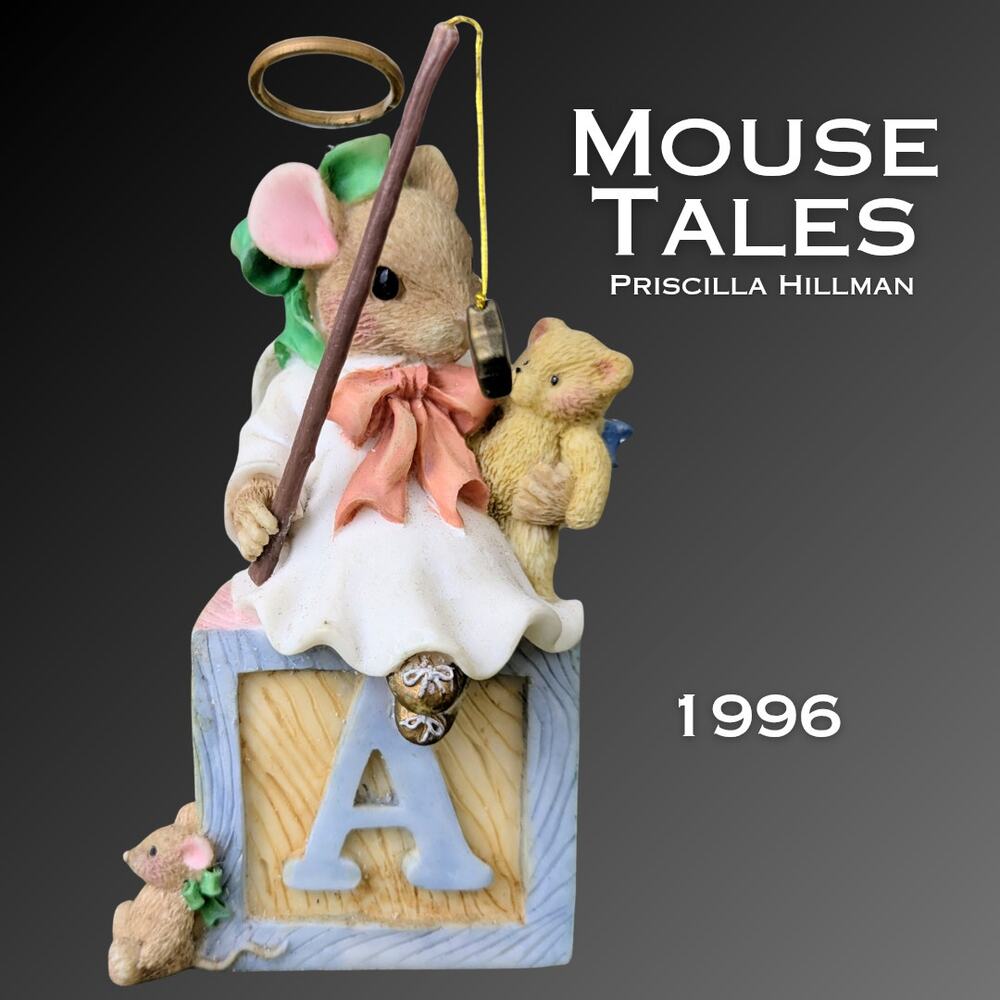 1996 Mouse Tales Hillman Angels We Have Heard on High Christmas Figurine Enesco